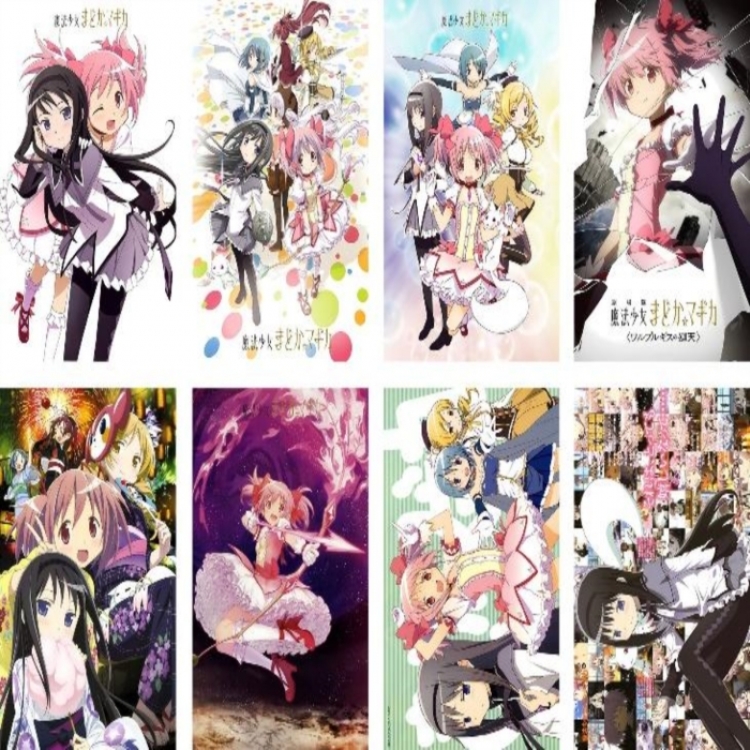 Magical Girl Madoka of the Magus Embossed poster 8 pcs a set 42X29CM price for 5 sets 