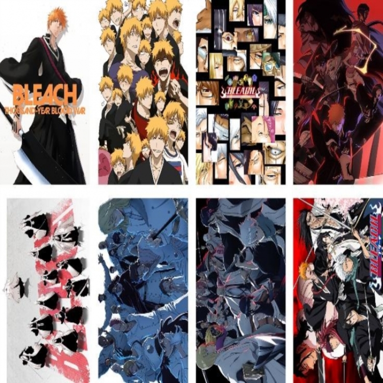 Bleach Embossed poster 8 pcs a set 42X29CM price for 5 sets 