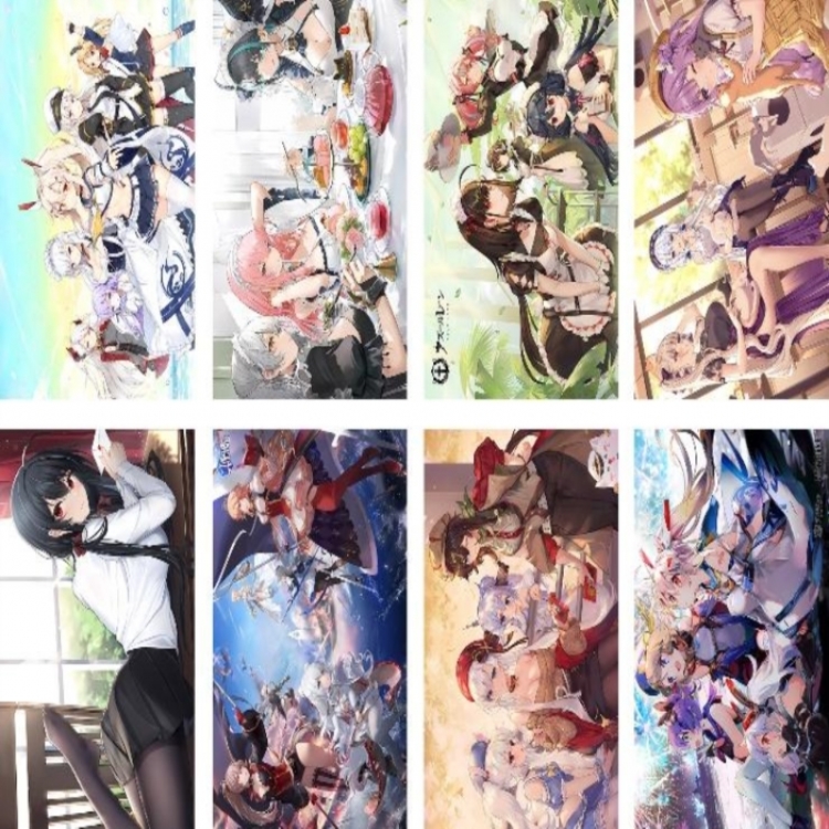 Azur Lane Embossed poster 8 pcs a set 42X29CM price for 5 sets
