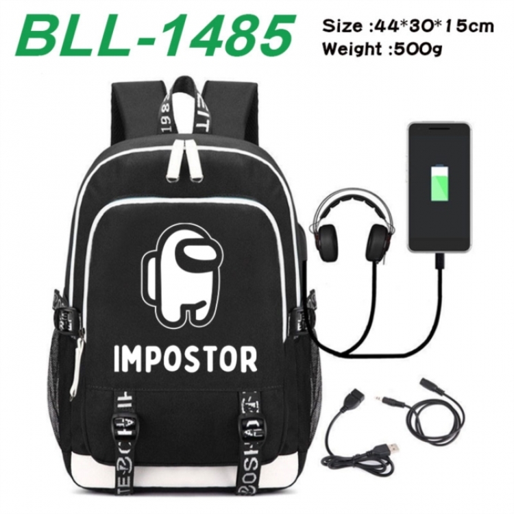 Among Us  Game Canvas Backpack Waterproof School Bag 44X30X15CM 500G