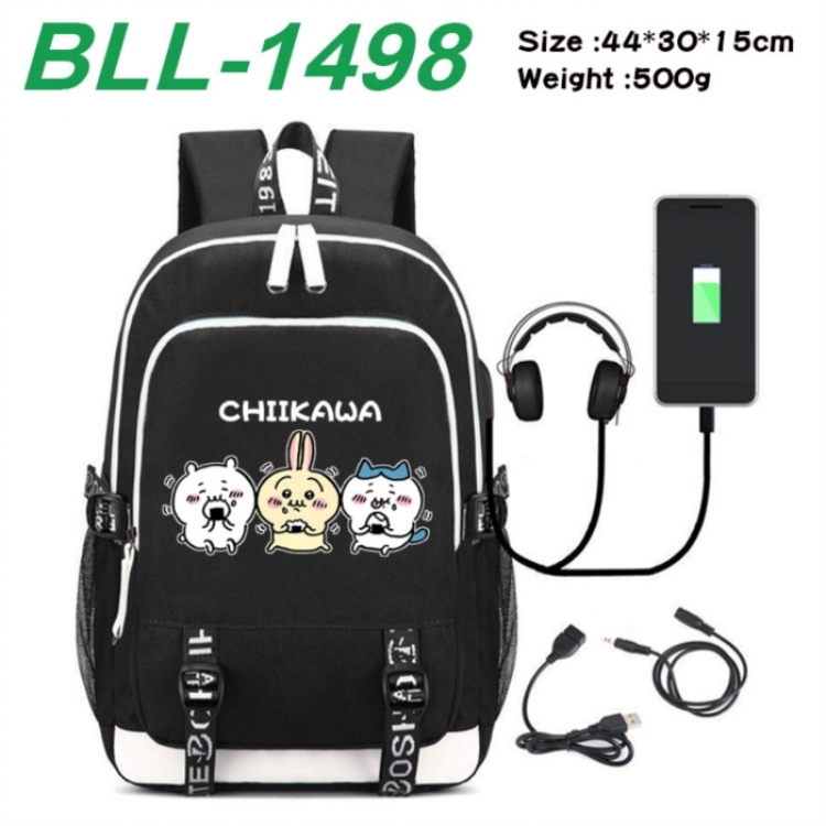 Chiikawa Game Canvas Backpack Waterproof School Bag 44X30X15CM 500G
