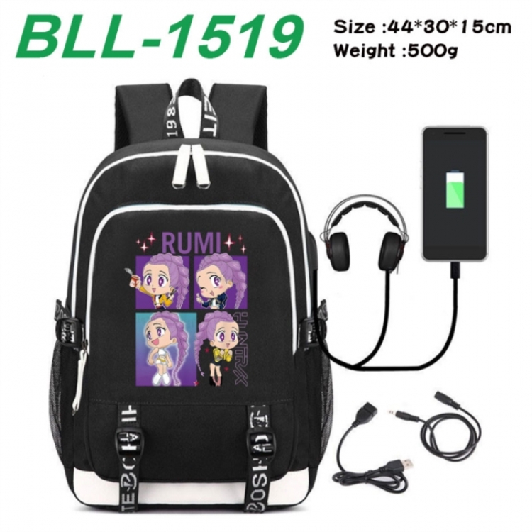 K-Pop Demon Hunters Game Canvas Backpack Waterproof School Bag 44X30X15CM 500G