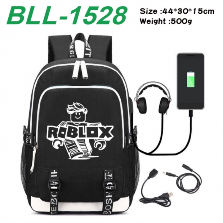 Roblox Game Canvas Backpack Waterproof School Bag 44X30X15CM 500G