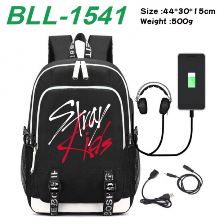 Stray Kids Game Canvas Backpack Waterproof School Bag 44X30X15CM 500G