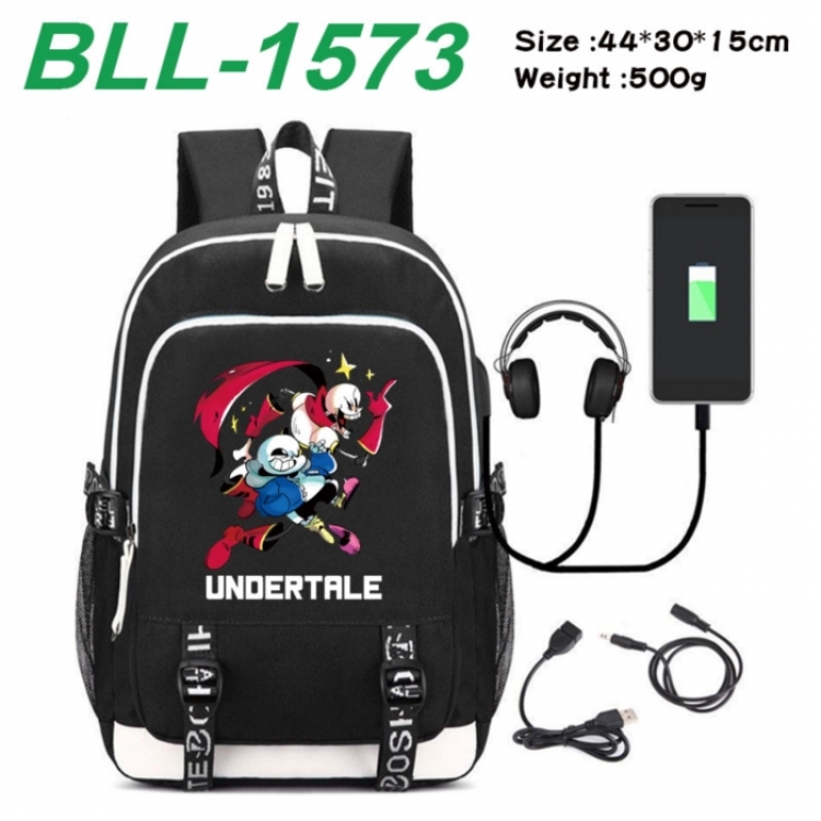 Undertale Game Canvas Backpack Waterproof School Bag 44X30X15CM 500G
