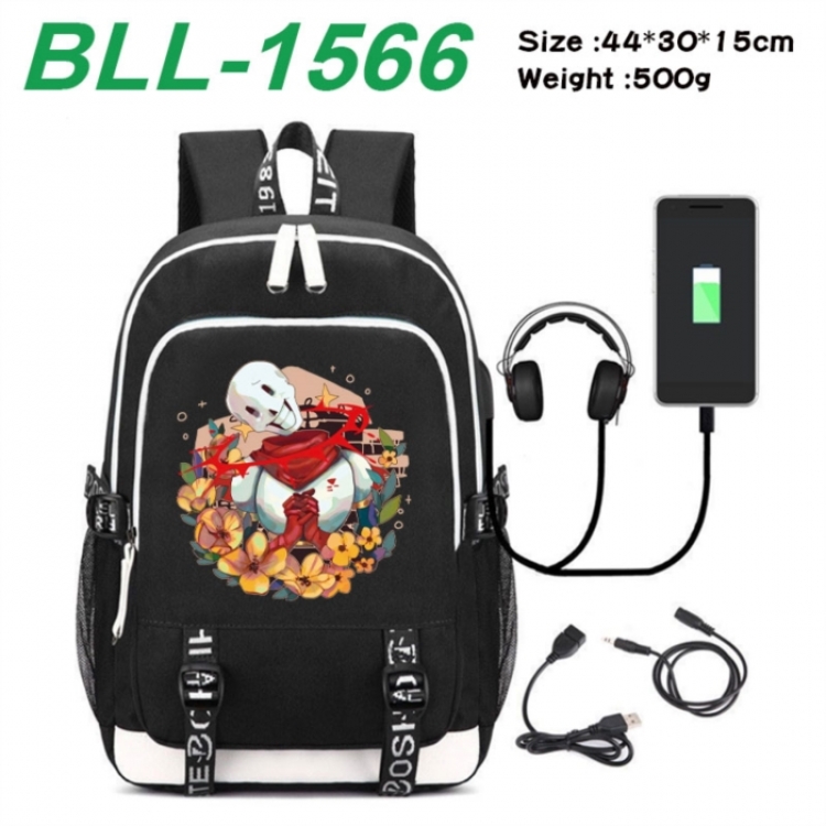 Undertale Game Canvas Backpack Waterproof School Bag 44X30X15CM 500G