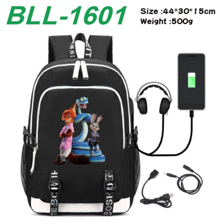 Zootopia Game Canvas Backpack Waterproof School Bag 44X30X15CM 500G