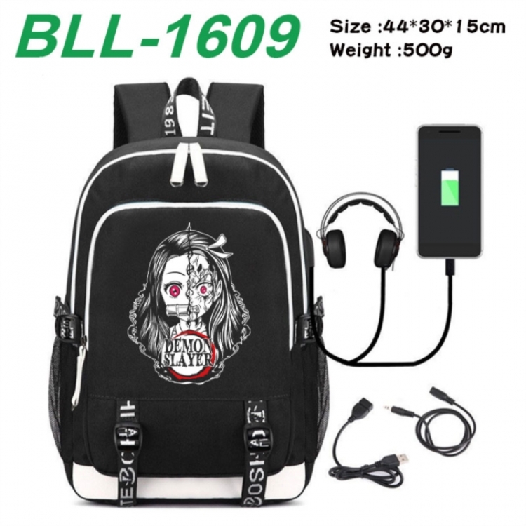 Demon Slayer Kimets Game Canvas Backpack Waterproof School Bag 44X30X15CM 500G