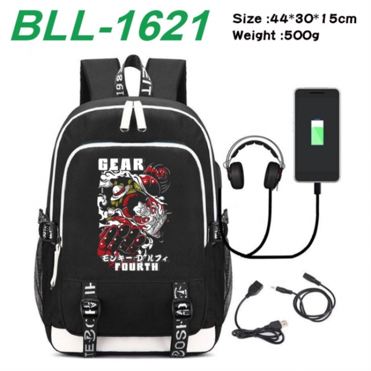 One Piece Game Canvas Backpack Waterproof School Bag 44X30X15CM 500G