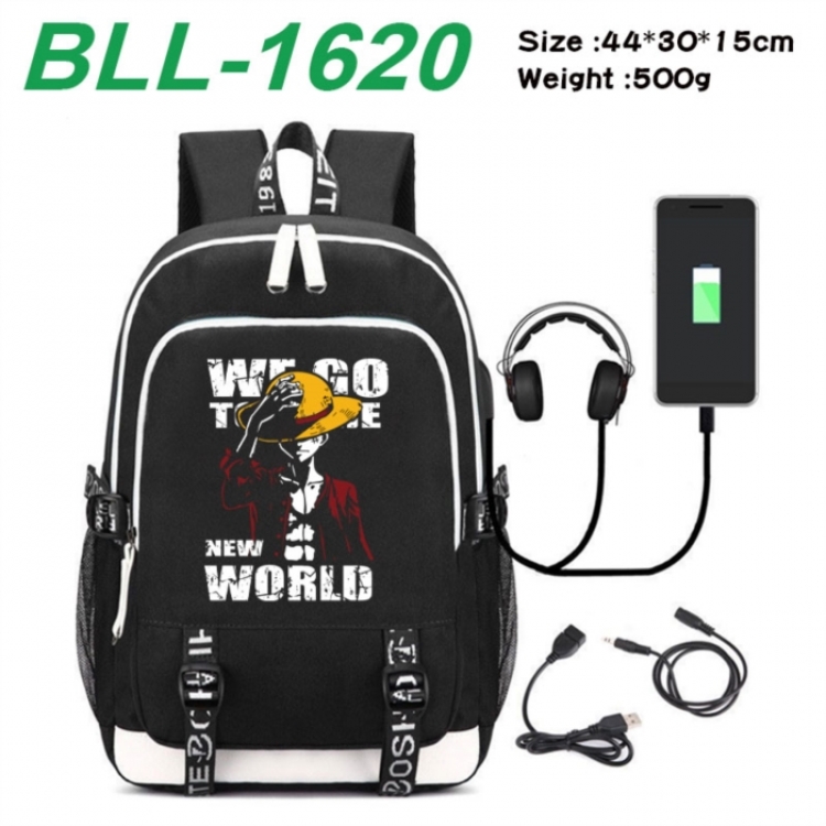 One Piece Game Canvas Backpack Waterproof School Bag 44X30X15CM 500G