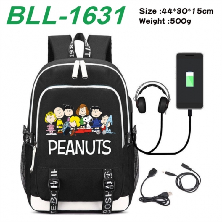 Peanuts‌ Game Canvas Backpack Waterproof School Bag 44X30X15CM 500G