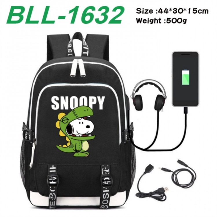 Peanuts‌ Game Canvas Backpack Waterproof School Bag 44X30X15CM 500G