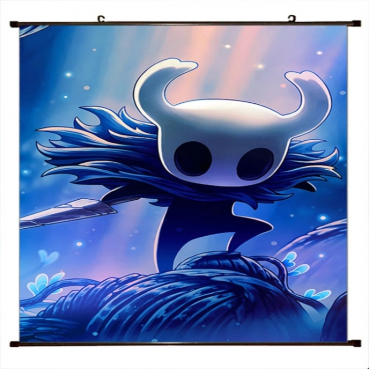 The Hollow Knight Anime black Plastic rod Cloth painting Wall Scroll 60X90CM 