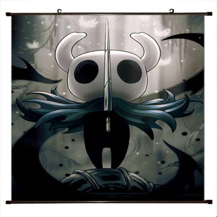 The Hollow Knight Anime black Plastic rod Cloth painting Wall Scroll 60X90CM 