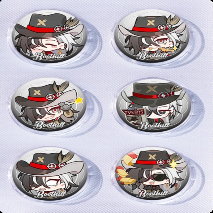 Honkai: Star Rail‌ Anime peripheral pill bar badge 25mm a set of 6 price for 5 sets 