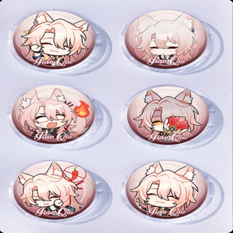 Honkai: Star Rail‌ Anime peripheral pill bar badge 25mm a set of 6 price for 5 sets 