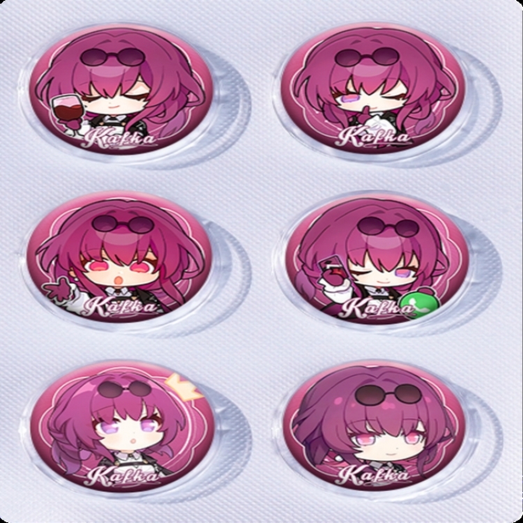 Honkai: Star Rail‌ Anime peripheral pill bar badge 25mm a set of 6 price for 5 sets 