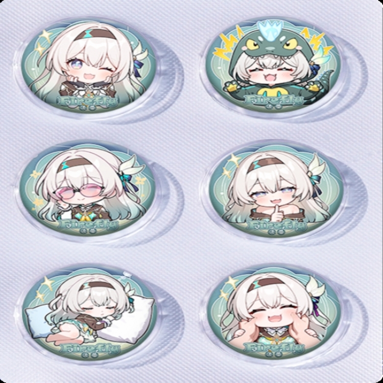 Honkai: Star Rail‌ Anime peripheral pill bar badge 25mm a set of 6 price for 5 sets 
