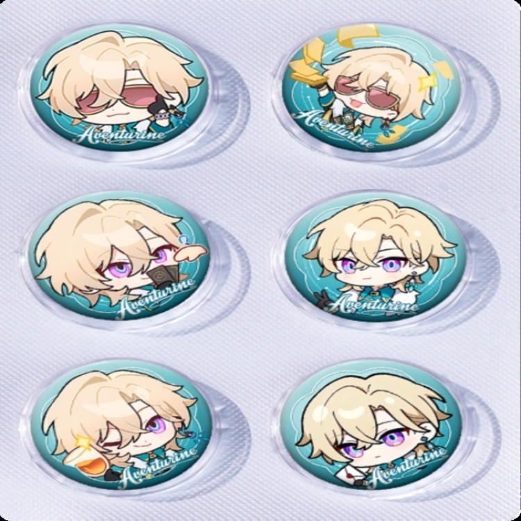 Honkai: Star Rail‌ Anime peripheral pill bar badge 25mm a set of 6 price for 5 sets 