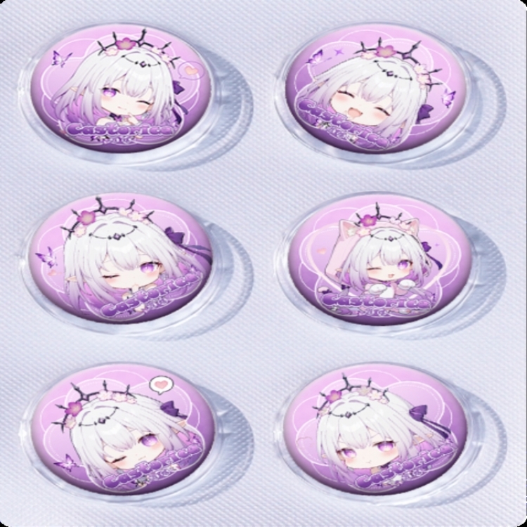 Honkai: Star Rail‌ Anime peripheral pill bar badge 25mm a set of 6 price for 5 sets 