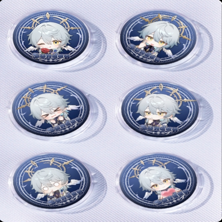 Honkai: Star Rail‌ Anime peripheral pill bar badge 25mm a set of 6 price for 5 sets 