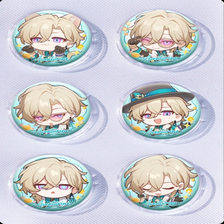 Honkai: Star Rail‌ Anime peripheral pill bar badge 25mm a set of 6 price for 5 sets
