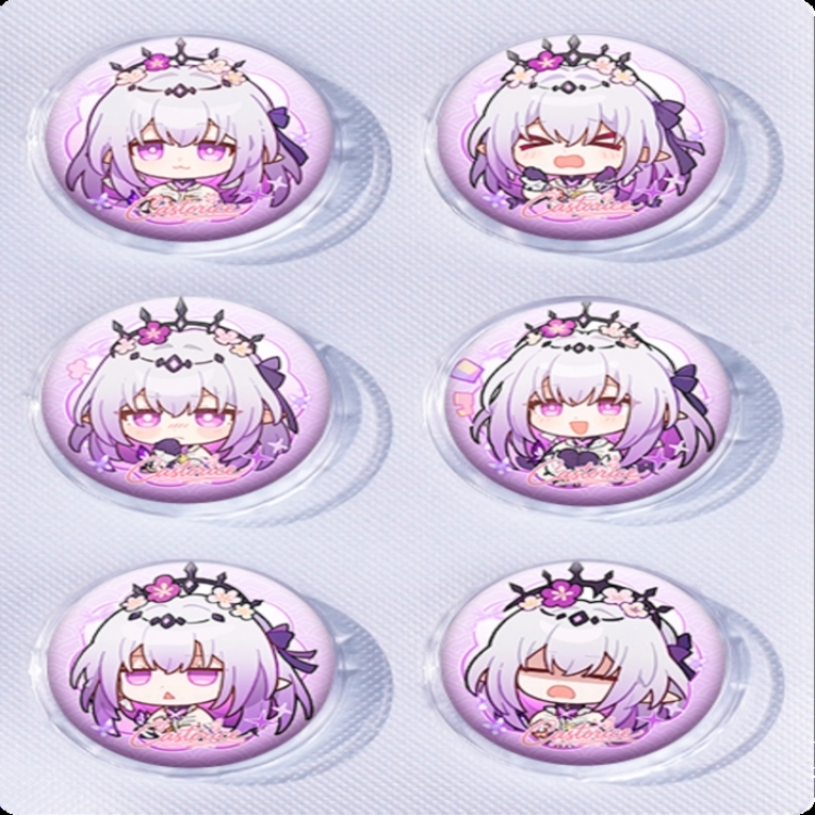 Honkai: Star Rail‌ Anime peripheral pill bar badge 25mm a set of 6 price for 5 sets