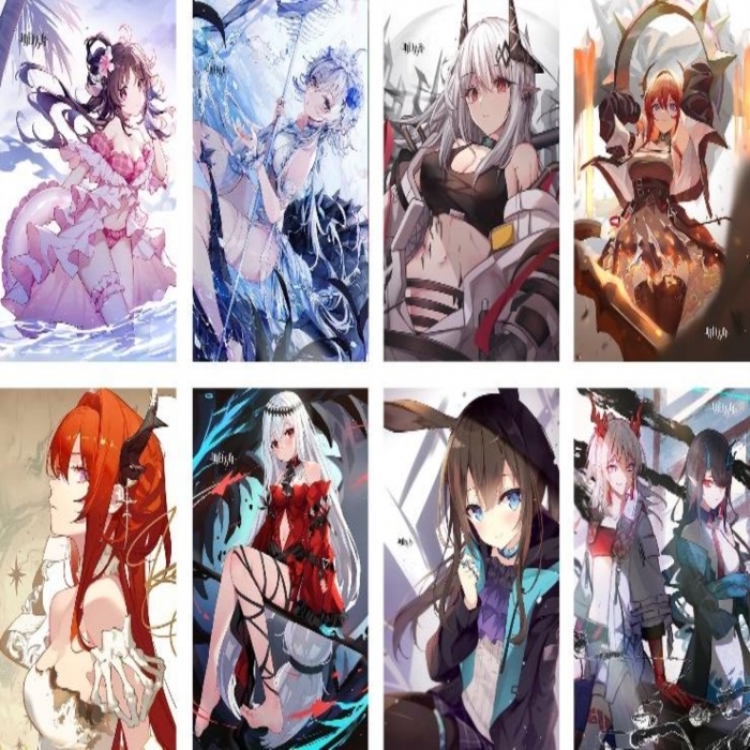 Arknights Embossed poster 8 pcs a set 42X29CM price for 5 sets