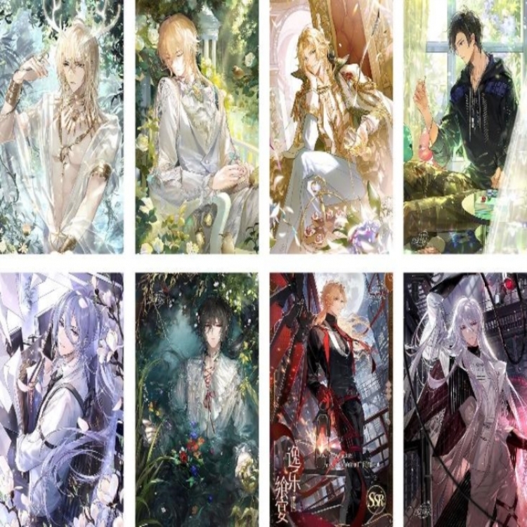 Lovebrush Chronicles Embossed poster 8 pcs a set 42X29CM price for 5 sets