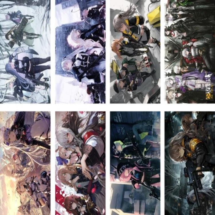 Girls Frontline Embossed poster 8 pcs a set 42X29CM price for 5 sets