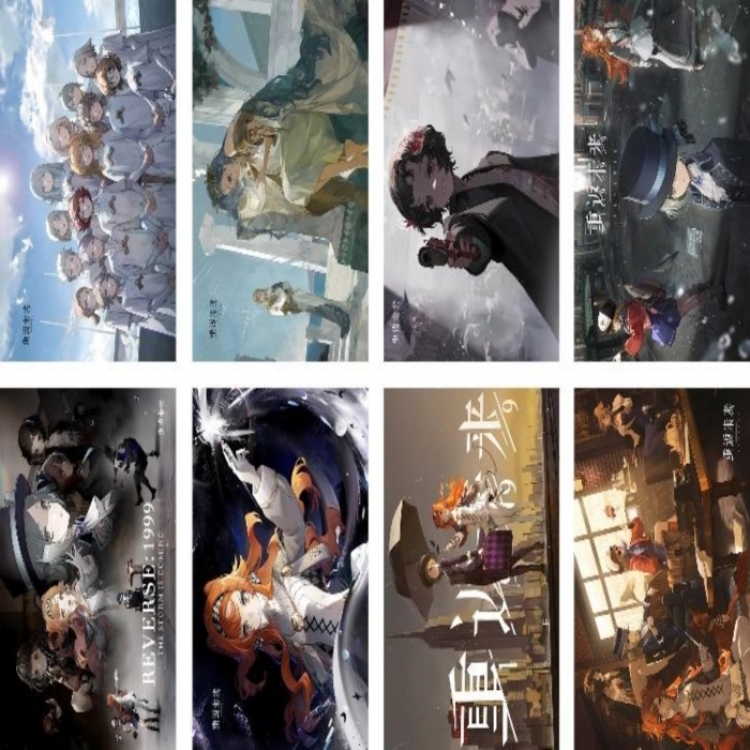 Reverse: 1999 Embossed poster 8 pcs a set 42X29CM price for 5 sets