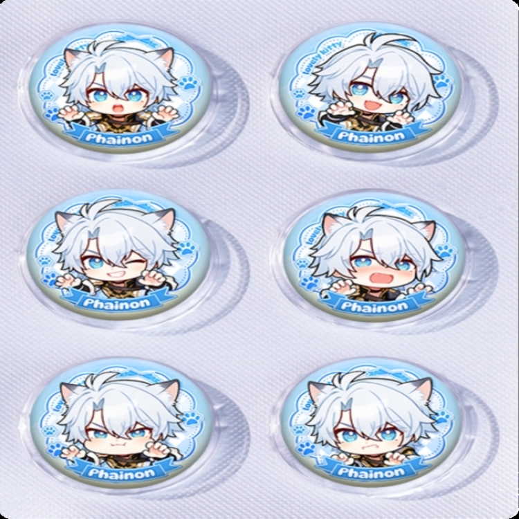 Honkai: Star Rail Anime peripheral pill bar badge 25mm a set of 6 price for 5 sets 