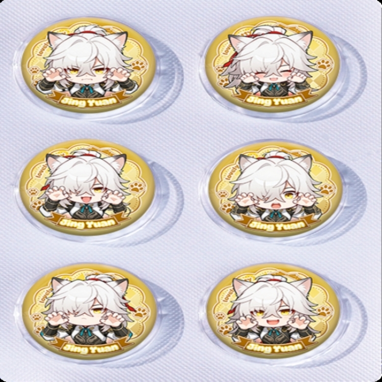 Honkai: Star Rail Anime peripheral pill bar badge 25mm a set of 6 price for 5 sets 