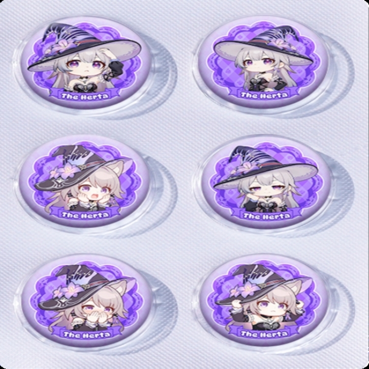 Honkai: Star Rail Anime peripheral pill bar badge 25mm a set of 6 price for 5 sets 