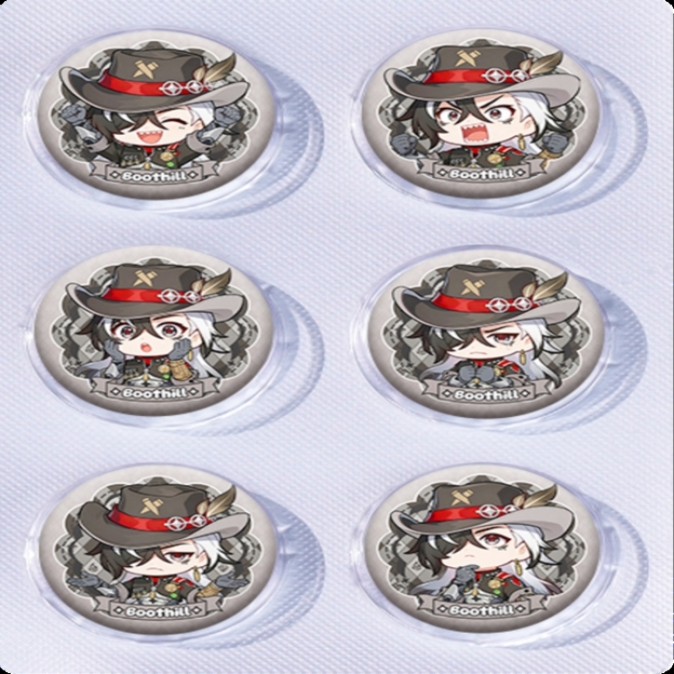 Honkai: Star Rail Anime peripheral pill bar badge 25mm a set of 6 price for 5 sets 