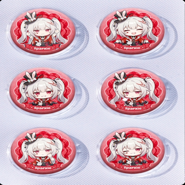 Honkai: Star Rail Anime peripheral pill bar badge 25mm a set of 6 price for 5 sets 