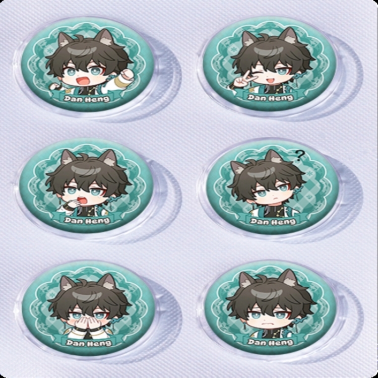 Honkai: Star Rail Anime peripheral pill bar badge 25mm a set of 6 price for 5 sets 