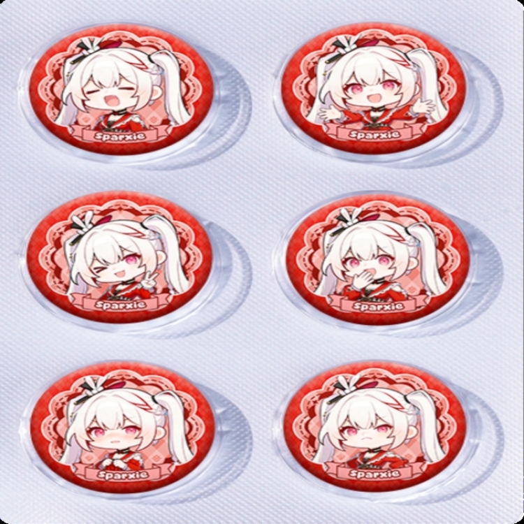 Honkai: Star Rail Anime peripheral pill bar badge 25mm a set of 6 price for 5 sets 
