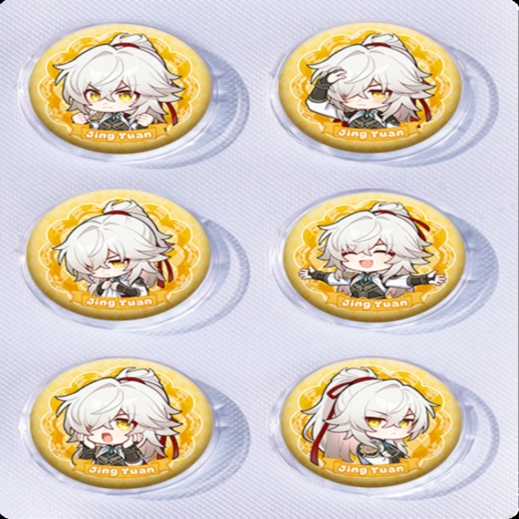 Honkai: Star Rail Anime peripheral pill bar badge 25mm a set of 6 price for 5 sets 
