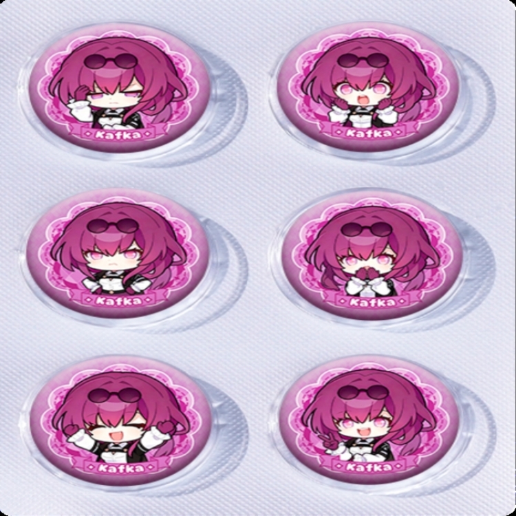 Honkai: Star Rail Anime peripheral pill bar badge 25mm a set of 6 price for 5 sets 