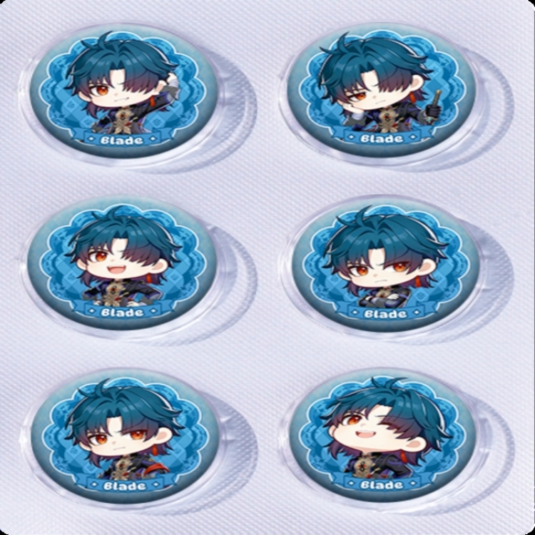 Honkai: Star Rail Anime peripheral pill bar badge 25mm a set of 6 price for 5 sets 