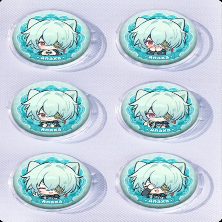 Honkai: Star Rail Anime peripheral pill bar badge 25mm a set of 6 price for 5 sets 