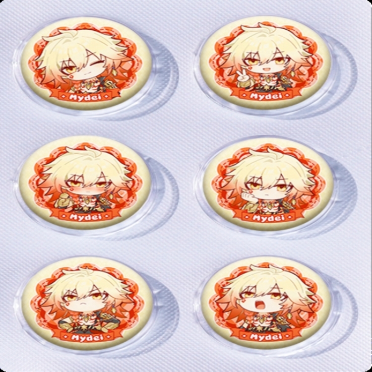 Honkai: Star Rail Anime peripheral pill bar badge 25mm a set of 6 price for 5 sets 
