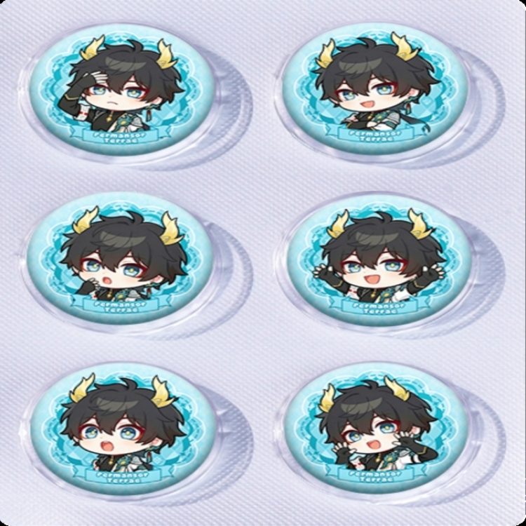 Honkai: Star Rail Anime peripheral pill bar badge 25mm a set of 6 price for 5 sets 