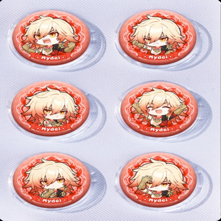 Honkai: Star Rail Anime peripheral pill bar badge 25mm a set of 6 price for 5 sets 