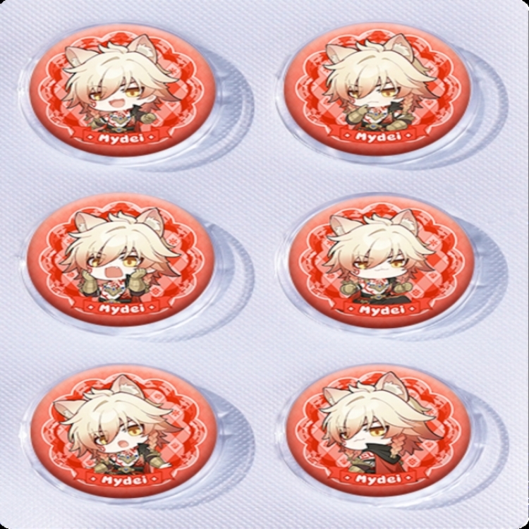 Honkai: Star Rail Anime peripheral pill bar badge 25mm a set of 6 price for 5 sets 
