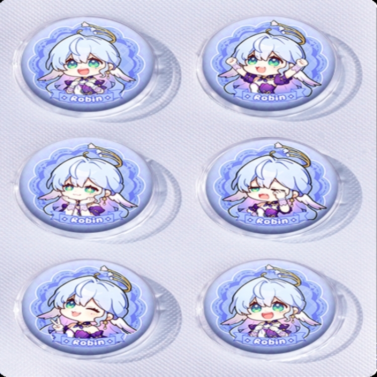 Honkai: Star Rail Anime peripheral pill bar badge 25mm a set of 6 price for 5 sets 