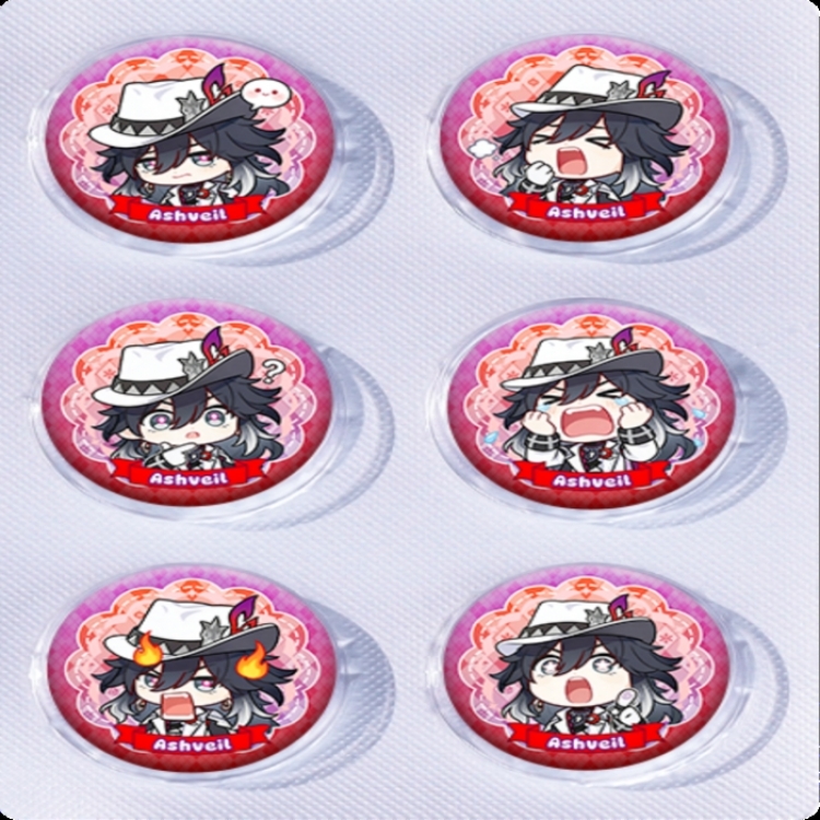 Honkai: Star Rail Anime peripheral pill bar badge 25mm a set of 6 price for 5 sets 
