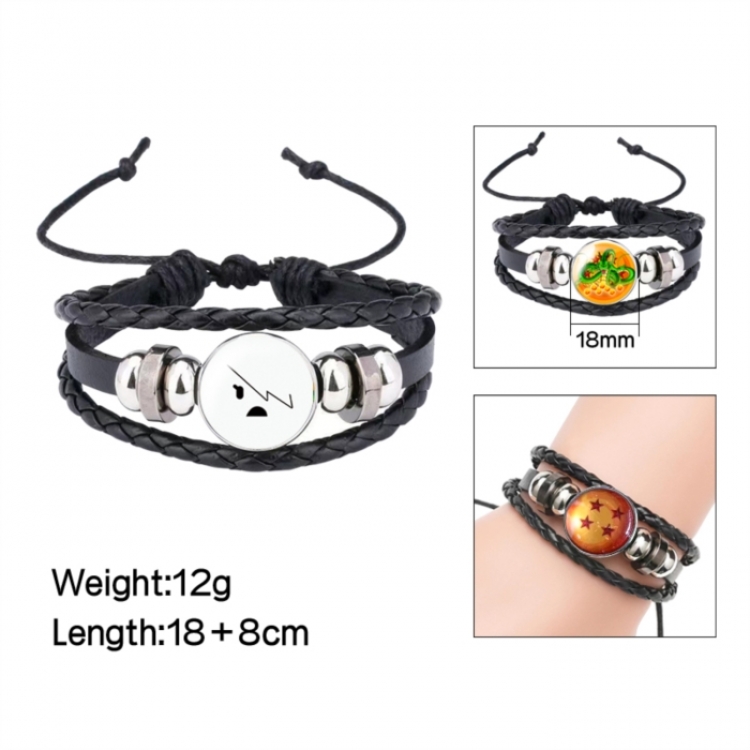 The Amazing World of Gumball Anime peripheral crystal leather rope bracelet price for 5 pcs 