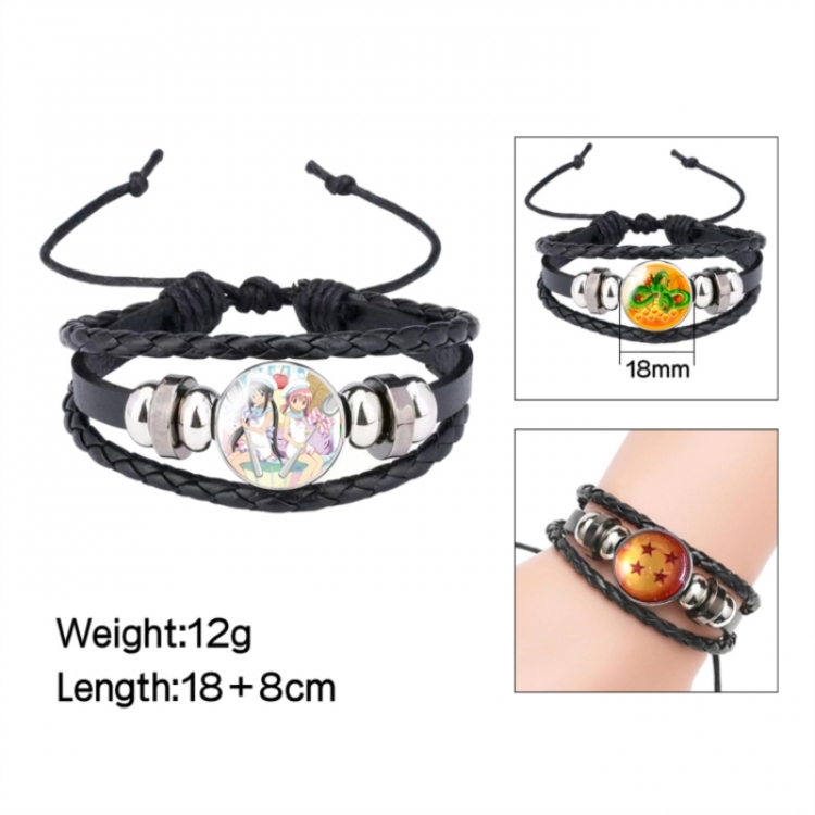 Magical Girl Madoka of the Magus Anime peripheral crystal leather rope bracelet price for 5 pcs 